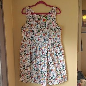 Vintage Print Dress